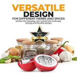 GENERIC Spice And Herb Grinder, Mean Face 3 Piece Manual Grinder For Herbs And Spices, Non Slip Handheld Spice Grinder, Compact And Portable, Easy Clean And No Clogging, Round 8 GENERIC Spice And Herb Grinder, Mean Face 3 Piece Manual Grinder For Herbs And Spices, Non Slip Handheld Spice Grinder, Compact And Portable, Easy Clean And No Clogging, Round -Peugeot Shop 51qROD8hQJL