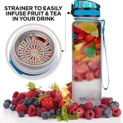 32oz 1Liter Motivational Water Bottle With Time Marker & Removable Strainer, Fast Flow, Flip Top Leakproof Durable BPA Free Non-Toxic For Home, Work, Fitness, Gym And Outdoor Sports 18 32oz 1Liter Motivational Water Bottle With Time Marker & Removable Strainer, Fast Flow, Flip Top Leakproof Durable BPA Free Non-Toxic For Home, Work, Fitness, Gym And Outdoor Sports -Peugeot Shop 51qRgcOQJYS