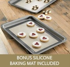 3-Tier Collapsible Cooling Rack - Bonus Baking Mat Included - Expandable & Foldable Cookie Cooling Wire Rack - Baking Rack - Foldable Cooling Rack For Baking Supplies - Premium Quality & Sturdy Legs -Peugeot Shop 51qW30Q0MzL