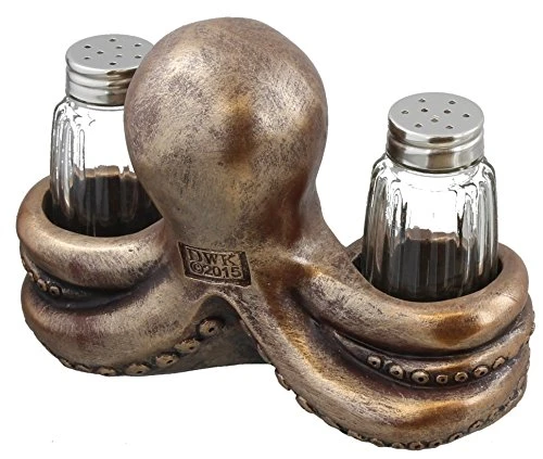 DWK Decorative Octopus Salt & Pepper Shaker Set 2 DWK Decorative Octopus Salt & Pepper Shaker Set - Image 2