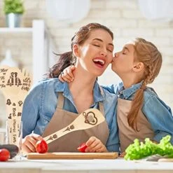 5Pcs Mothers Day Wooden Spoons Utensils Set, Non-Stick Cooking Utensils Carve Burned Bamboo Spoons Spatula Kitchen Cookware Gadget Decor Kit Mothers Day Mom Birthday Fun Gift Idea -Peugeot Shop 51qsmJ8K6hL