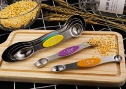 Magnetic Measuring Spoons Set Of 6 Stainless Steel Dual Sided Stackable Teaspoon For Measuring Dry And Liquid Ingredients 6 Magnetic Measuring Spoons Set Of 6 Stainless Steel Dual Sided Stackable Teaspoon For Measuring Dry And Liquid Ingredients -Peugeot Shop 51qzZnkUwtL