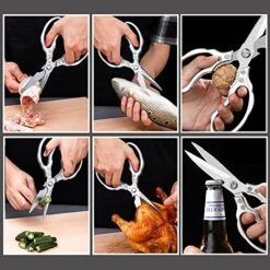 Kitchen Scissors.Heavy Duty Scissors Dishwasher Safe Food Scissors. Multi-Purpose Kitchen Shears.Stainless Steel Cooking Shears For Kitchen.Meat Chiken Fish Herb -Peugeot Shop 51r5elXNRUL
