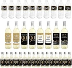 Big Dot Of Happiness Adult 60th Birthday - Gold - Mini Wine Bottle Labels, Wine Bottle Labels And Water Bottle Labels - Birthday Party Decorations - Beverage Bar Kit - 34 Pieces 22 Big Dot Of Happiness Adult 60th Birthday - Gold - Mini Wine Bottle Labels, Wine Bottle Labels And Water Bottle Labels - Birthday Party Decorations - Beverage Bar Kit - 34 Pieces -Peugeot Shop 51rEbW3otqL. AC