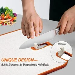 Plastic Cutting Board, 1 Pieces Dishwasher Safe Cutting Boards For Kitchen With Juice Grooves, Non-Slip, Reversible And Knife-Friendly With Built-in Sharpener & Grinding Area(off White) 11 Plastic Cutting Board, 1 Pieces Dishwasher Safe Cutting Boards For Kitchen With Juice Grooves, Non-Slip, Reversible And Knife-Friendly With Built-in Sharpener & Grinding Area(off White) -Peugeot Shop 51rVEUmPm0L