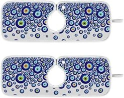 Kcldeci 2 Pack Faucet Mat Splash Guard For Kitchen Sink,Evil Eyeball 30x5 Inch Faucet Handle Drip Catcher Tray Absorbent Mat Fast Dry Mat For Kitchen, Bathroom -Peugeot Shop 51rY35bIzTL. AC 1