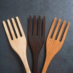 Handmade Wooden Pasta Fork - Made In The USA With Pennsylvania Black Cherry Wood - 12" Spaghetti Server Utensil And Pasta Server -Peugeot Shop 51roQ49jFYS