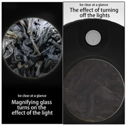 Light-Up Herb Grinder With Transparent Glass, LED Seal Storage Jars With 8x Magnifying Viewing , Herb Spice Storage Container Keep Herbs Dry And Fresh (pattern 5) -Peugeot Shop 51rrJRYrvEL 1