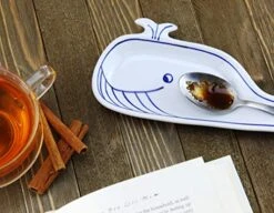 Whale Spoon Rest; Blue And White Ceramic Novelty Spoon Holder For Kitchen Stove -Peugeot Shop 51rrLc69DlL