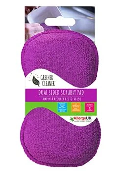 Greener Cleaner Washing Up Pad, 11 X 7cm, Purple And Silver