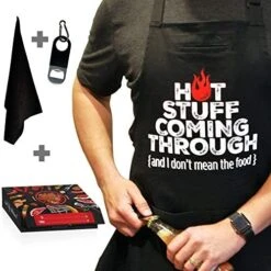 FixGrub Hot Stuff Funny Aprons For Men And Women, Grill Apron, Chefs Apron, BBQ Apron, Gift Set Or Apron Only 13 FixGrub Hot Stuff Funny Aprons For Men And Women, Grill Apron, Chefs Apron, BBQ Apron, Gift Set Or Apron Only -Peugeot Shop 51rzEz5Az6L. AC