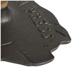 Cast Iron Pig Shaped Bacon Press With Wood Handle, 8.5in/21.5cm 10 Cast Iron Pig Shaped Bacon Press With Wood Handle, 8.5in/21.5cm -Peugeot Shop 51rzVoWtlsL