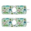 Kcldeci 2 Pack Faucet Mat Splash Guard For Kitchen Sink,Frog Turtle Crocodile 14x5 Inch Faucet Handle Drip Catcher Tray Absorbent Mat Fast Dry Mat For Kitchen, Bathroom