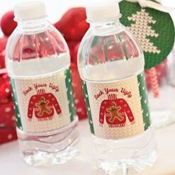 Big Dot Of Happiness Ugly Sweater - Holiday And Christmas Party Water Bottle Sticker Labels - Set Of 20 -Peugeot Shop 51sCmg1OaML