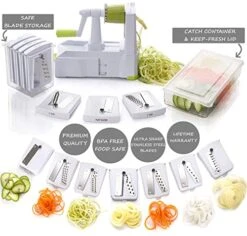 Brieftons Salad Spinner (6.2-Quart) & Brieftons 7-Blade Spiralizer 11 Brieftons Salad Spinner (6.2-Quart) & Brieftons 7-Blade Spiralizer -Peugeot Shop 51sDI9zUeEL