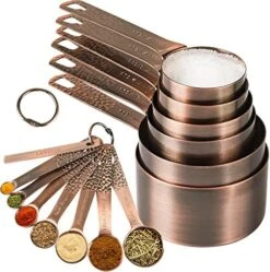 Measuring Cups Set, 18/8 Stainless Steel Measuring Cups And Spoons Set, 8 Kitchen Measuring Cups & 9 Baking Measuring Spoons & Magnetic Conversion Chart&Leveler&Rings-Metal Measure Cups&Spoons 17 Measuring Cups Set, 18/8 Stainless Steel Measuring Cups And Spoons Set, 8 Kitchen Measuring Cups & 9 Baking Measuring Spoons & Magnetic Conversion Chart&Leveler&Rings-Metal Measure Cups&Spoons -Peugeot Shop 51sDyYIH8iL. AC