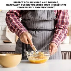 RBLUE Premium Danish Dough Whisk - 2 Pack LARGE 13.5" Dutch Whisk With Stainless Steel Ring - Danish Whisk For Bread, Pastry Or Pizza Dough - Baking Tool Alternative To A Blender, Mixer Or Hook