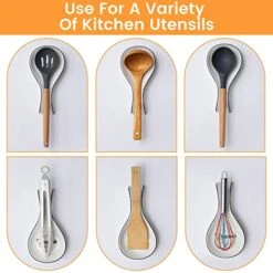 2 Packs Ceramic Spoon Rests, Vivimee White Spoon Holder, Large Size Spoon Rest For Kitchen Stove Top, Cooking Utensil Rest For Spoons, Ladles, Tong, Modern Farmhouse Kitchen Decor And Accessories -Peugeot Shop 51sXWIWlvZL