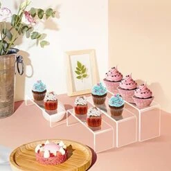 8 Pcs Acrylic Risers For Display, 9” Clear Acrylic Riser Stands, Acrylic Display Risers For Show Funko Pop Figures, Cupcake, Jewelry, Candle, Toys, Perfume And More -Peugeot Shop 51sgz1YoqvL