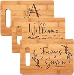 Personalized Cutting Board, 11 Designs, 5 Wood Styles Cutting Board - Wedding Gifts For Couple, Housewarming Gifts, Personalized Gifts For Mom And Dad, Grandma Gifts, Engraved Kitchen Sign -Peugeot Shop 51snJlxlzwL. AC