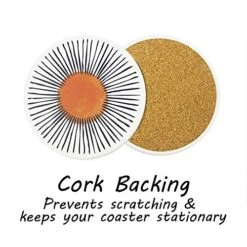 Set Of 6 Coasters For Drinks Absorbing Round Ceramic Stone Coaster With Cork Base,Tabletop Protection Mat For Mugs And Cups,Office,Kitchen (Colorful Series) 13 Set Of 6 Coasters For Drinks Absorbing Round Ceramic Stone Coaster With Cork Base,Tabletop Protection Mat For Mugs And Cups,Office,Kitchen (Colorful Series) -Peugeot Shop 51t5Mo8ax1L