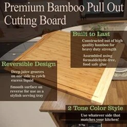 Universal Premium Pull Out Cutting Boards - Under Counter Replacement - Designed To Fit Standard Slots - Heavy Duty Kitchen Board With Juice Groove - 22" X 22" X 0.75" - 1 Piece 19 Universal Premium Pull Out Cutting Boards - Under Counter Replacement - Designed To Fit Standard Slots - Heavy Duty Kitchen Board With Juice Groove - 22" X 22" X 0.75" - 1 Piece -Peugeot Shop 51t5kLcZZfL