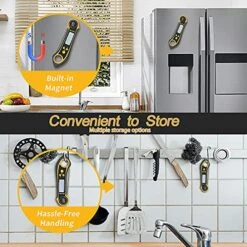 Rexfire Digital Meat Thermometer For Cooking Waterproof Instant Read Food Thermometer With Backlight, Built-in Magnet, Calibration, And Long Foldable Probe For Kitchen Deep Fry Grill BBQ Candy 9 Rexfire Digital Meat Thermometer For Cooking Waterproof Instant Read Food Thermometer With Backlight, Built-in Magnet, Calibration, And Long Foldable Probe For Kitchen Deep Fry Grill BBQ Candy -Peugeot Shop 51tFnEwPagS