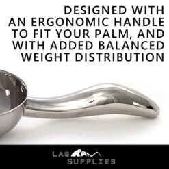 12 Oz Stainless Steel Scoop, 10” L X 3.3” W | For Ice, Dog & Cat Food, Popcorn, Coffee, Candy, Sugar, Flour, Dry Goods, Etc. -Peugeot Shop 51tFz0zg36L