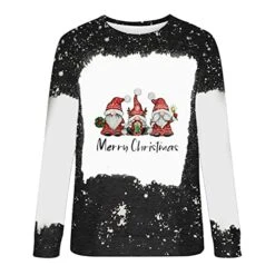 Crewneck Sweatshirts For Women Fall Fashion Christmas Print Long Sleeve Crew Neck Sweatshirts Pullover Top Fall Clothes