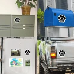 Y Dog Is Smarter Than The President Pawprint Magnet Decal, 5 Inch, Heavy Duty Automotive Magnet For Car Truck SUV