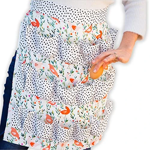 Egg Apron For Fresh Eggs, Egg Collecting Apron With 18 Deep Pockets, Chicken Egg Apron For Women, Egg Gathering Apron 1 Egg Apron For Fresh Eggs, Egg Collecting Apron With 18 Deep Pockets, Chicken Egg Apron For Women, Egg Gathering Apron