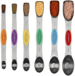 Agnetic Measuring Spoons Set Dual Sided Stackable Stainless Steel Long Handle Teaspoon Measuring Spoons For Measuring Dry And Liquid Ingredients Fits In Spice Jars, Set Of 8 -Peugeot Shop 51tNcbUcO0L. AC