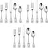 Cuisinart CFE-01-FR20 20-Piece Flatware Set, French Rooster