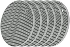 Siicone Trivets For Hot Dishes, Trivet Mat Hot Pads For Kitchen Tabletop, Trivets For Hot Pots And Pans, Round Silicone Pot Holders Mat, Trivets For Quartz Countertops Mats Set 4 Mixing Color -Peugeot Shop 51tS3 a9YLL. AC