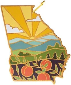 Arizona State Shaped Cutting Board And Charcuterie Serving Platter With Artwork By Summer Stokes, Includes Hang Tie For Wall Display -Peugeot Shop 51tTVg2n5jL. AC