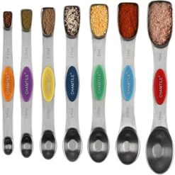 Agnetic Measuring Spoons Set Dual Sided Stackable Stainless Steel Long Handle Teaspoon Measuring Spoons For Measuring Dry And Liquid Ingredients Fits In Spice Jars, Set Of 8 -Peugeot Shop 51tV2JLbZcL. AC
