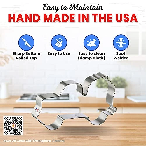 Truck With Pumpkin Cookie Cutter 5 Inch - Made In The USA – Foose Cookie Cutters Tin Plated Steel Truck With Pumpkin Cookie Mold 4 Truck With Pumpkin Cookie Cutter 5 Inch - Made In The USA – Foose Cookie Cutters Tin Plated Steel Truck With Pumpkin Cookie Mold - Image 4