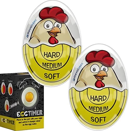 Kitchen Egg Timer That Changes Colors When Done, Hard Boiled Egg Timers, Perfect Egg Timer For Boiling Eggs, Perfect Egg Boiler Timer By RevolMax (2 Pack, Red) 15 Kitchen Egg Timer That Changes Colors When Done, Hard Boiled Egg Timers, Perfect Egg Timer For Boiling Eggs, Perfect Egg Boiler Timer By RevolMax (2 Pack, Red) - Image 15
