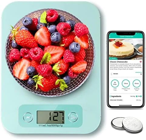 Smart Food Scale For Weight Loss, Kitchen Food Scales Digital Weight Grams And Oz With Nutritional Calculator, Food Weight Scale For Diet, Keto, Macro, Calorie, Baking, Meal Prep 0.1oz/11lb 9 Smart Food Scale For Weight Loss, Kitchen Food Scales Digital Weight Grams And Oz With Nutritional Calculator, Food Weight Scale For Diet, Keto, Macro, Calorie, Baking, Meal Prep 0.1oz/11lb - Image 9