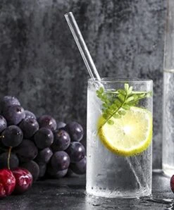 8 Pack Reusable Glass Drinking Straws - 10" X 10 Mm - Smoothie Straws For Milkshakes, Frozen Drinks, Smoothies, Bubble Tea - Environmentally Friendly 10 8 Pack Reusable Glass Drinking Straws - 10" X 10 Mm - Smoothie Straws For Milkshakes, Frozen Drinks, Smoothies, Bubble Tea - Environmentally Friendly -Peugeot Shop 51thlBn4txL