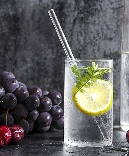 8 Pack Reusable Glass Drinking Straws - 10" X 10 Mm - Smoothie Straws For Milkshakes, Frozen Drinks, Smoothies, Bubble Tea - Environmentally Friendly 4 8 Pack Reusable Glass Drinking Straws - 10" X 10 Mm - Smoothie Straws For Milkshakes, Frozen Drinks, Smoothies, Bubble Tea - Environmentally Friendly - Image 4