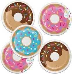 Creative Converting Donut Time Dessert Plates, 24 Ct -Peugeot Shop 51tom12galL. AC