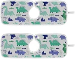 Sink Splash Guard Behind Faucet Mat For Kitchen Sink Drain Mat Faucet Handle Drip Catcher Tray For Bathroom 24 Inch Dish Drying Mat Blue Boho Microfiber Pack Of 2 -Peugeot Shop 51u95vomxtL. AC