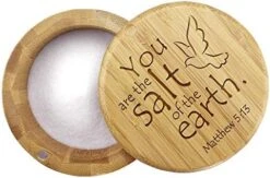 Salt Cellar Bamboo Storage Box With Magnetic Swivel Lid, 6 Ounce Capacity, You Are The Salt Of The Earth Matthew 5:13 Engraved On Lid 13 Salt Cellar Bamboo Storage Box With Magnetic Swivel Lid, 6 Ounce Capacity, You Are The Salt Of The Earth Matthew 5:13 Engraved On Lid -Peugeot Shop 51uGg8JInVL. AC