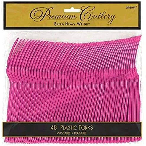 Amscan Clear Premium Heavy Weight Plastic Forks, Pack Of 48 6 Amscan Clear Premium Heavy Weight Plastic Forks, Pack Of 48 - Image 6