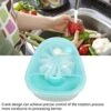 Jeanoko Salad Spinner Manual Operation Effective Cleaning Drying Vegetable Drainer Vegetable Dryer Lettuce Spinner For Home Kitchen Restaurant Using (Sky Blue)