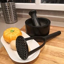 Potato Masher,Nylon Potato Masher,Safe For Non-Stick Cookware. Cooking And Kitchen Gadget. (Nylon Black) -Peugeot Shop 51uR1CWVSoL