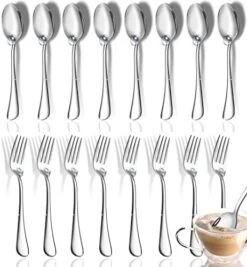 Forks,Set Of 16 Top Food Grade Stainless Steel Forks Silverware Set, Dinner Forks, Flatware Forks,Cutlery Forks,8 Inches, Mirror Polished & Dishwasher Safe, New Apartment Essentials -Peugeot Shop 51uYSnnxKfL. AC