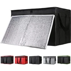 1-Pack Insulated Food Delivery Bag With Hard Bottom, XXX-Large Commercial Food Warmers For Uber Eats/Doordash, Black-Red Edge 20 1-Pack Insulated Food Delivery Bag With Hard Bottom, XXX-Large Commercial Food Warmers For Uber Eats/Doordash, Black-Red Edge -Peugeot Shop 51udxMa3jVL