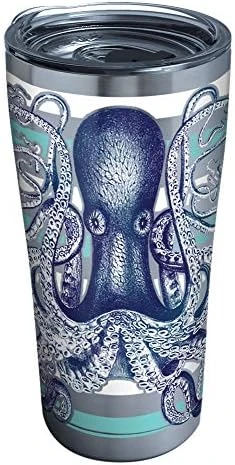Tervis Plastic Octopus Tumbler With Wrap And Navy Lid 24oz, Clear 7 Tervis Plastic Octopus Tumbler With Wrap And Navy Lid 24oz, Clear - Image 7